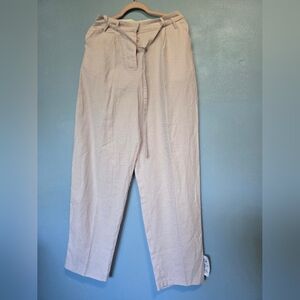 Topshop Belted Womens Pants Blush Pink Size 8 New